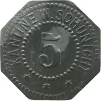 5 Pfennigs - Euskirchen Kantine W. Schunicht