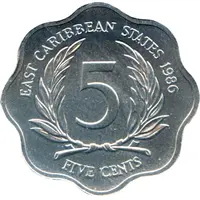 5 Cents - Elizabeth II 2nd portrait