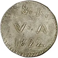 8 Reales Countermarked coinage