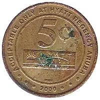 5 Cents Gaming Token - Casino Copa Cabana Hyatt Regency Aruba