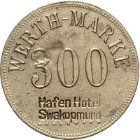 300 Pfennig Werth Marke - Hafenhotel Swakopmund