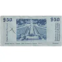 50 Dollars - F.E.C. School Bank Montreal, Quebec