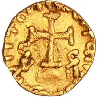 Pseudo-imperial tremissis in the name of Justin II