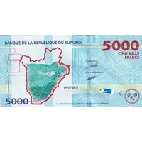 5000 Francs Blue