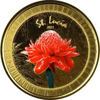 10 Dollars - Elizabeth II Torch Ginger Lily, Colourized