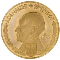 10 Ducats - Aureus Magnus Adenauer, 1976