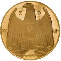 10 Ducats - Aureus Magnus Adenauer, 1976
