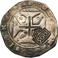 500 Réis - João IV Countermarked 1 Cruzado
