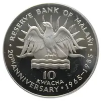 10 Kwacha 20th Anniversary of the Reserve Bank
