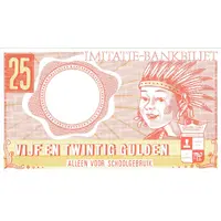 Play money - Imitatie-bankbiljet - 25 Gulden