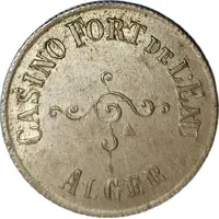 Chip - Casino Fort de l'eau - Alger Cartaux