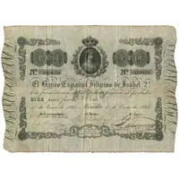 10 Pesos - Isabel II