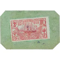 2 Francs emergency postage WWI