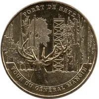 Jeton touristique - Monnaie de Paris - Forêt de Retz - Tour du Général Mangin