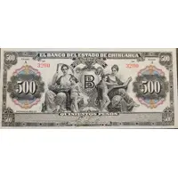 500 Pesos El Banco del Estado de Chihuahua