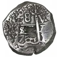 2400 Réis - José I Counterstamp MR over cobs from South America