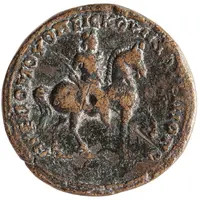 Æ30 - Antonius Pius ΗΓΕ ΠΟΜ ΟΥΟΠΕΙϹΚΟΥ ΠΛΩΤΕΙΝΟΠΟ