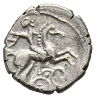 Drachm with rider holding shield