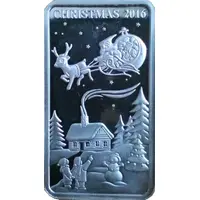 1 Dollar Christmas Island - Winter scene