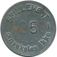 25 Spillemønt - Omveksles ikke