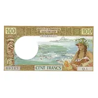 100 Francs without 'RÉPUBLIQUE FRANÇAISE' overprint