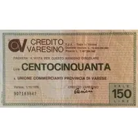 150 Lire Credito Varesino