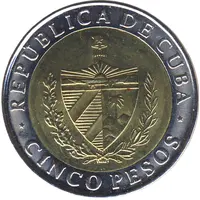 5 Pesos Antonio Maceo