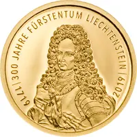 10 Franken - Anton Florian 300 Year Liechtenstein