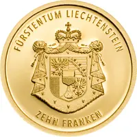 10 Franken - Anton Florian 300 Year Liechtenstein