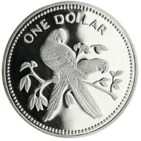 1 Dollar Scarlet Macaw, Silver