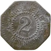2 Pfennig - Zipsendorf Leonhardwerke A.G.