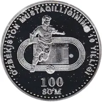 100 Soʻm Football player