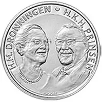 500 Kroner - Margrethe II Golden wedding anniversary