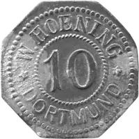10 Pfennigs - Dortmund W. Hoening