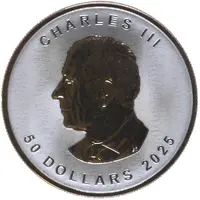 50 Dollars - Charles III Gilt Maple Leaf