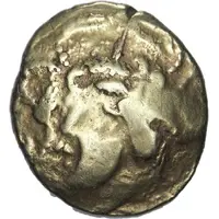 Stater with winged character