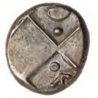 Hemidrachm Dot AΓ Monogram/Scythe
