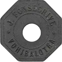 Token from Fonsegrive plantation company in Vohibalotra