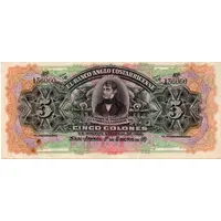 5 Colones Banco Anglo Costarricense