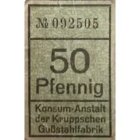 50 Pfennig Konsum-Anstalt der Kruppschen Gußstahlfabrik