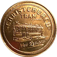 Medal - Canterbury Christchurch Tram and Southern Alps