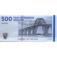 500 Kroner Danish Bridges and Antiquities. Type 1