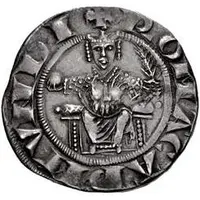 Groschen - Roman Senate Charles I of Anjou, shield