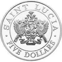 5 Dollars - Elizabeth II Papal Visit, Silver Proof Issue