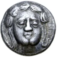 Tetradrachm Apollokopf-Dickschrötling Type