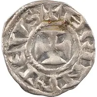 Denier with S - Henry III Lyon mint