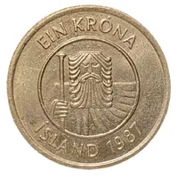 1 Króna Non-magnetic