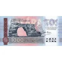 1000 Sucres - Galápagos Tortoise