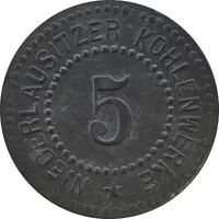 5 Pfennig - Berlin Niederlausitzer - Kohlenwerk