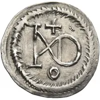 1/4 Siliqua In the name of Justin I and Theoderic, Sirmium